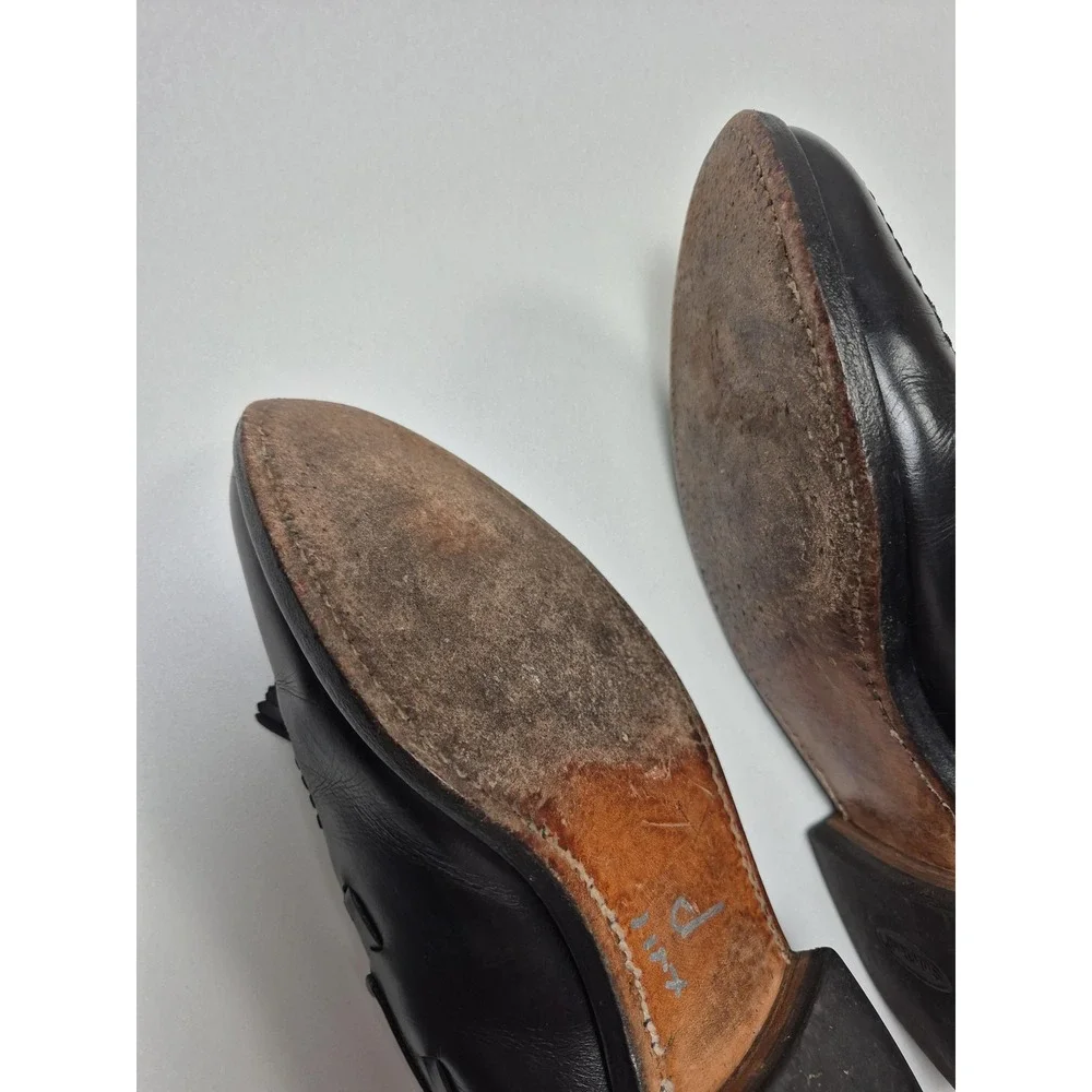 Allen Edmonds Shoes Mens Size 8 E Black Grayson Tassel Loafers Leather Made USA